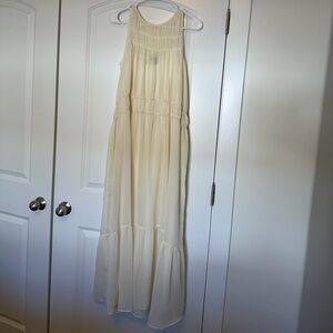 A New Day Cream Pleated Dress